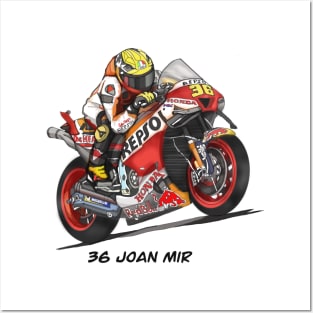 Drawing/Sketching MotoGP Team No 36 Joan Mir Posters and Art